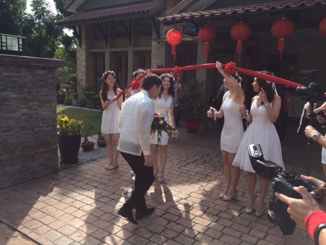 Bride and Bridesgroom After Arrival With Our Vehicle