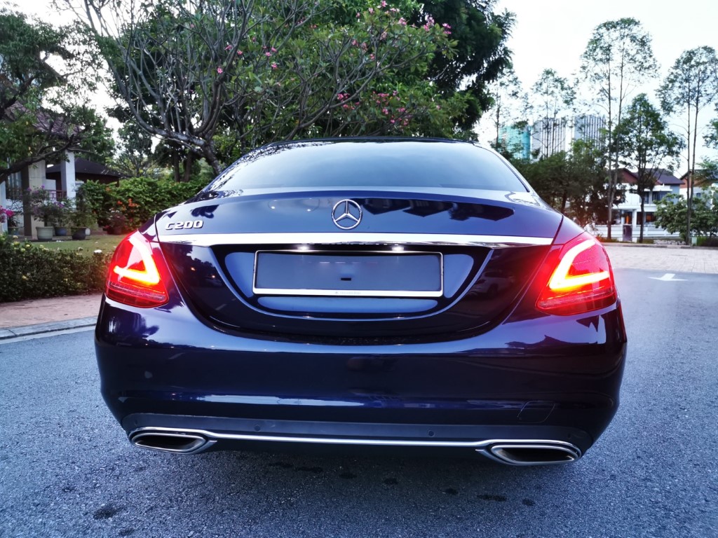 Merc C200 back view