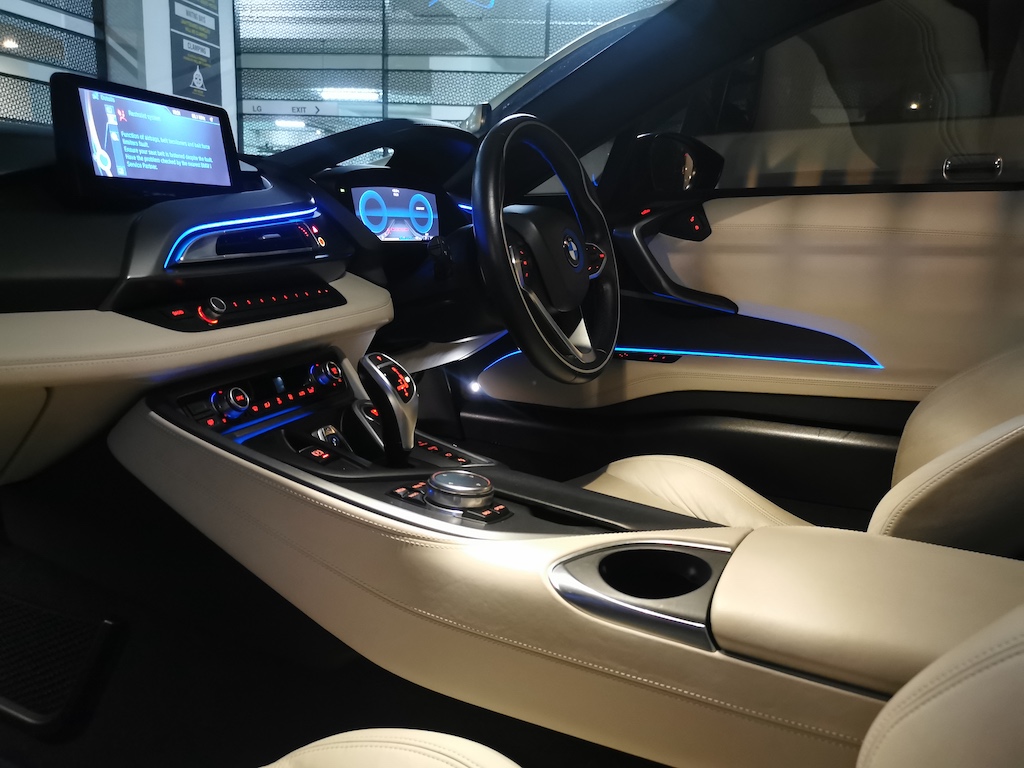 BMW i8 Driver side interior view