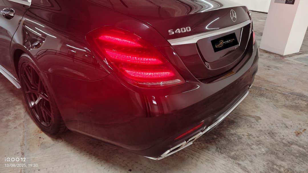 Mercedes Benz S400h (Black) with S63 AMG Bodykit - Image 5