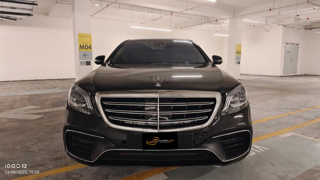 Mercedes Benz S400h (Black) with S63 AMG Bodykit - Image 2
