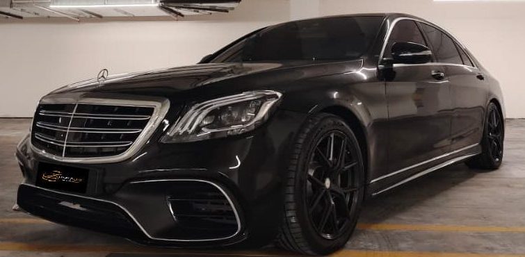 Mercedes Benz S400h (Black) with S63 AMG Bodykit